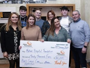 Alan Markey & Family Cheque Presentation