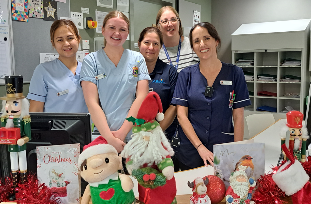 St Vincent's Ward, Mater Hospital at Christmas