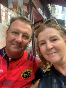 Laryngeal Cancer Patient Sean and his wife Fiona